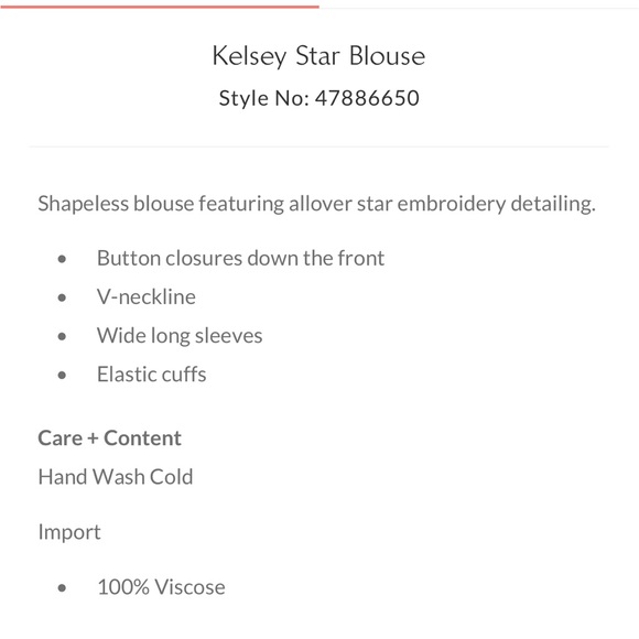 Free People Kelsey Star Blouse - Picture 8 of 9